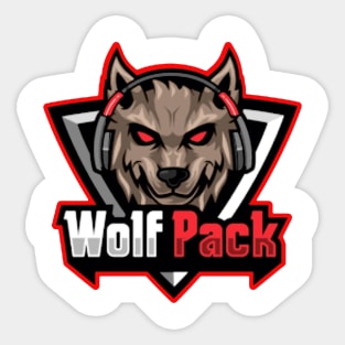 Angry Wolf Face Sticker